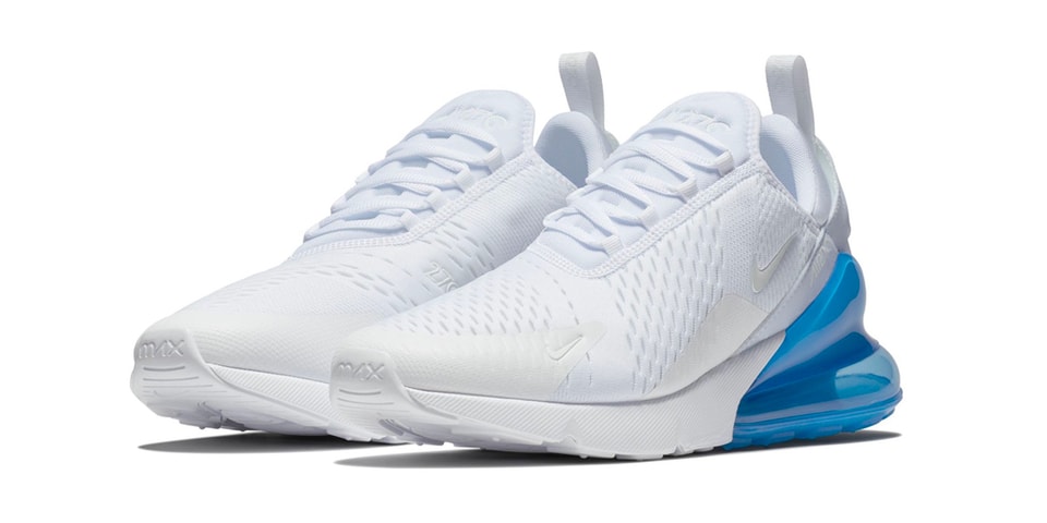 air max 270 blue white