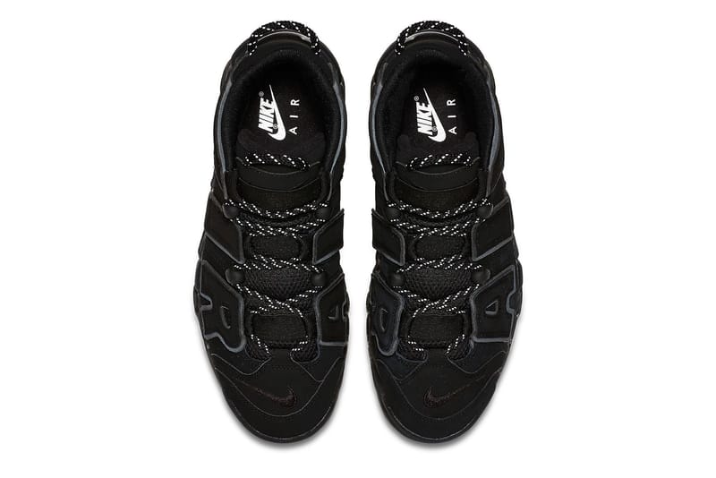 Uptempo black reflective sale