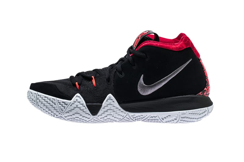 Kyrie 4s cheap black and red