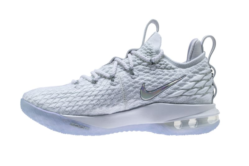 Lebron 15 low triple 2024 white