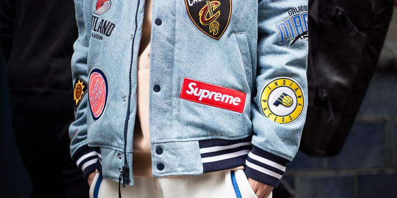 Supreme nba sale jacket denim