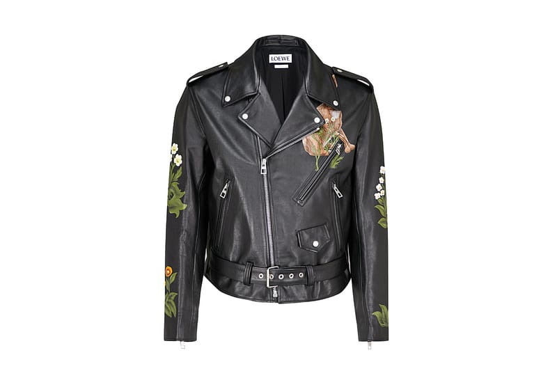 William Morris x Loewe Leather Biker Jacket | Hypebeast