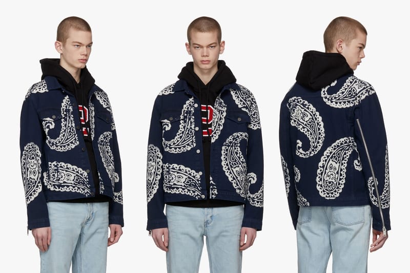 424 Drops Paisley Denim Jacket SSENSE Exclusive | Hypebeast