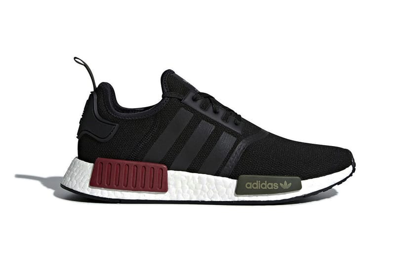 Nmd adidas hot sale black and maroon