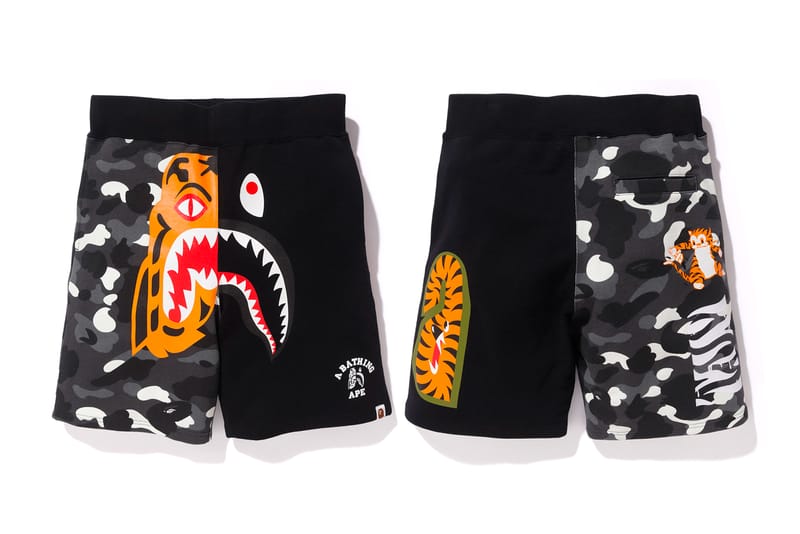 Bape tiger shark shorts online