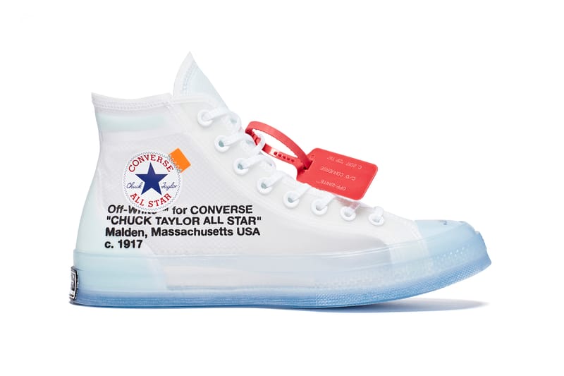 Converse x off-white hotsell chuck 70 hi-top sneakers