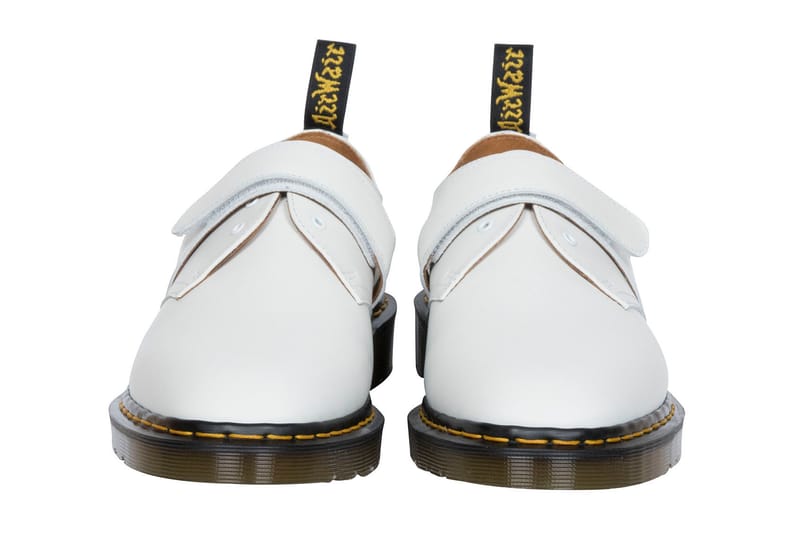 Dr martens best sale white velcro