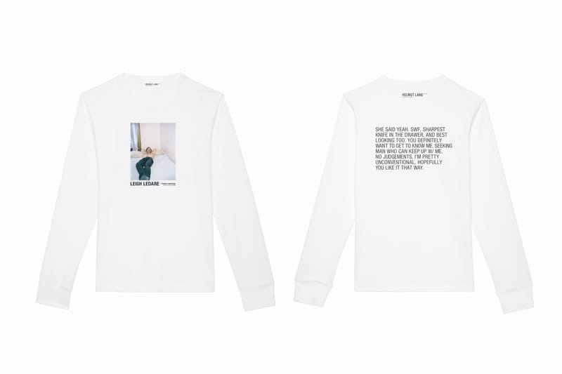 Helmut Lang Leigh Ledare Artist Series T-Shirts | Hypebeast