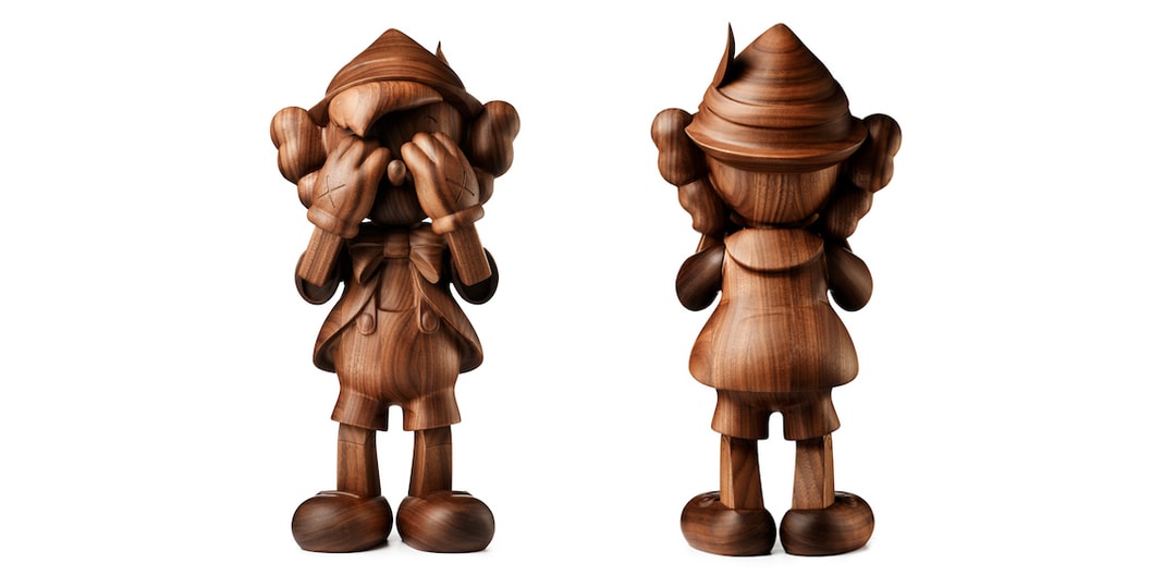 KAWS и Disney объединились для создания лимитированной деревянной скульптуры «Пиноккио»