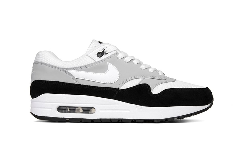 Nike air max black grey best sale and white