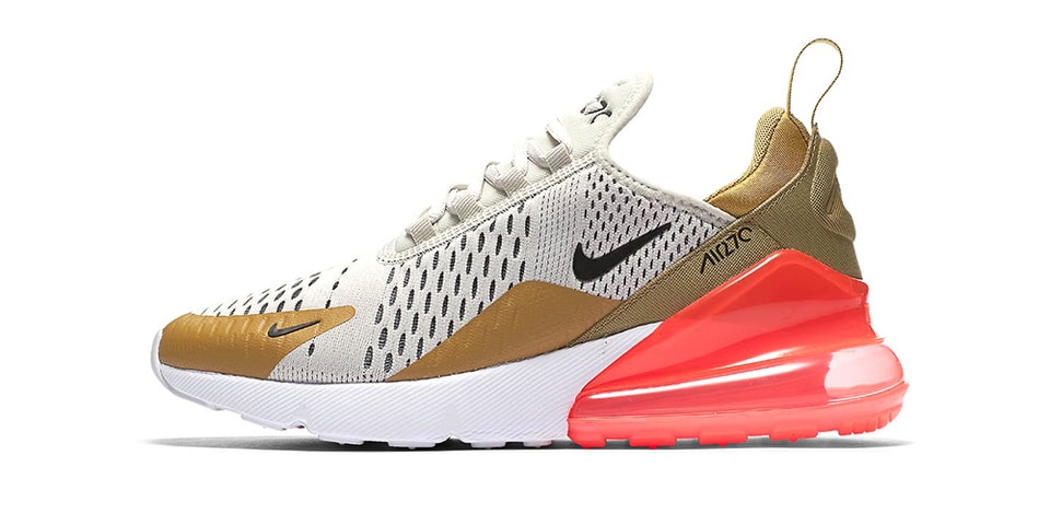 gold air max 270