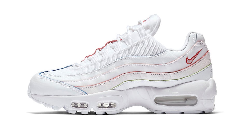 air max 95 red blue and white