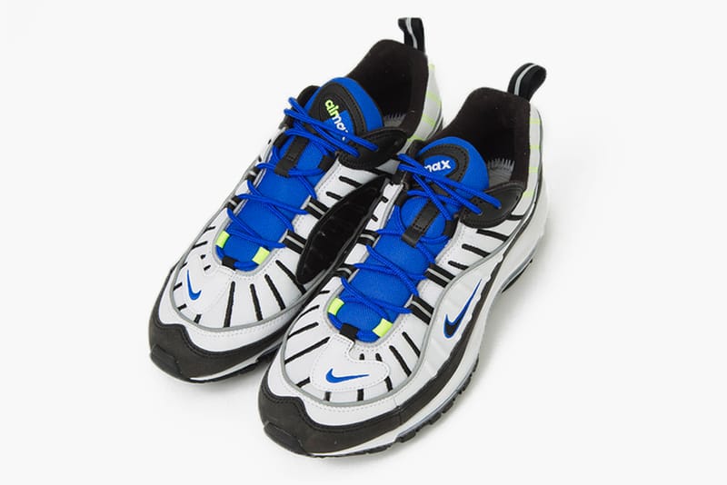 Air shops max 98 white black racer blue