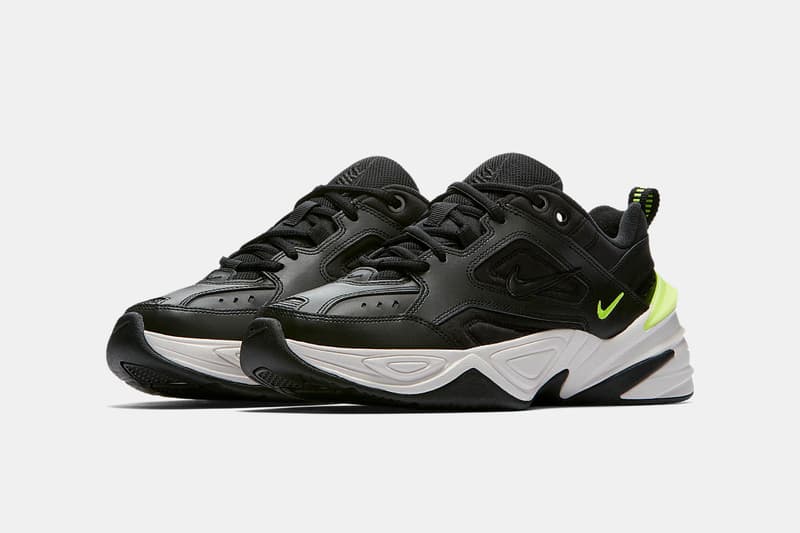 nike m2k tekno black volt