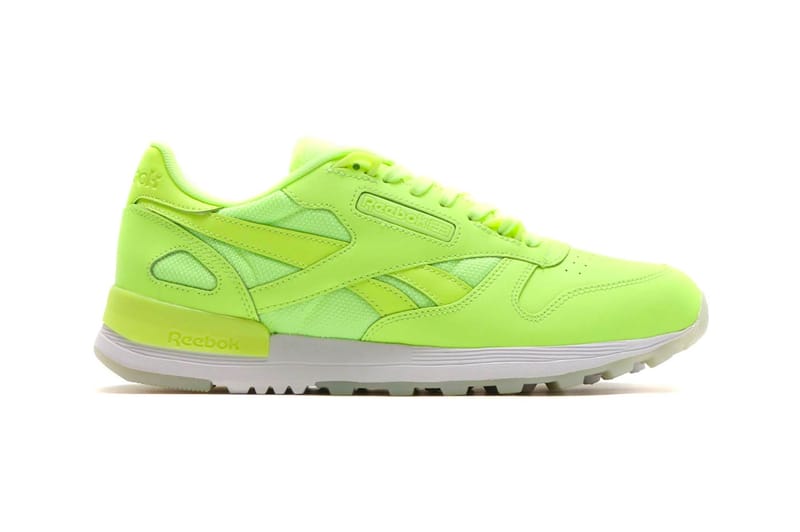 Neon yellow reebok best sale