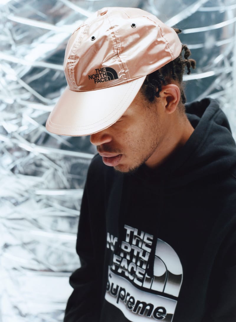 Supreme x store north face gold