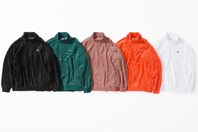 Supreme lacoste track on sale jacket