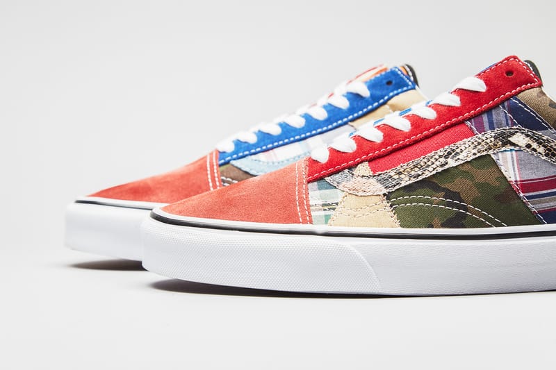 Vans old skool store patchwork factory floor