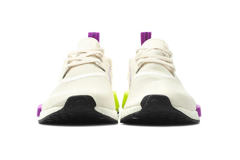 Adidas nmd white outlet purple green