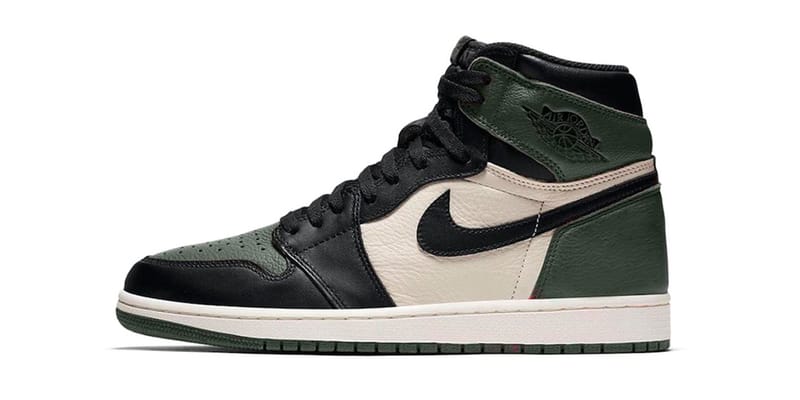 Nike air jordan 1 retro high og pine green  and  white hotsell