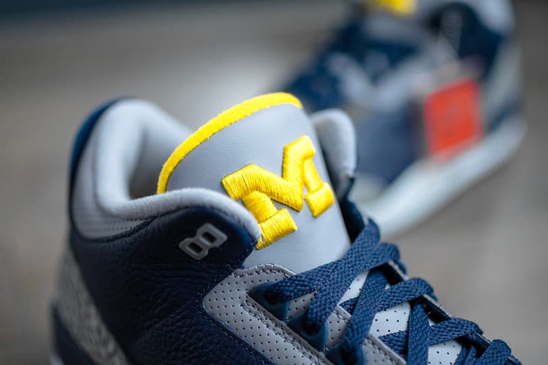 Air Jordan 3 Michigan Wolverines PE Hypebeast