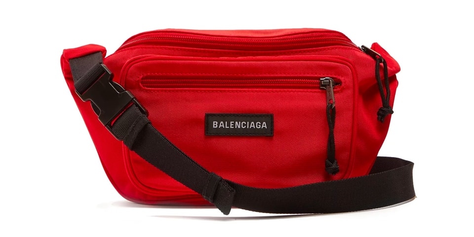 Balenciaga Logo Nylon Fanny Pack Available Now | Hypebeast