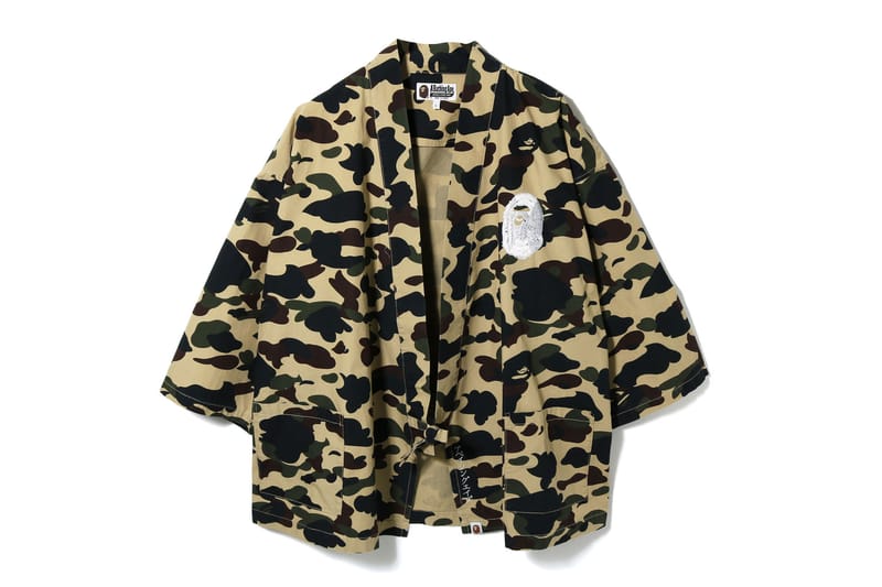 BAPE 1ST CAMO Kimono Shirts | Hypebeast