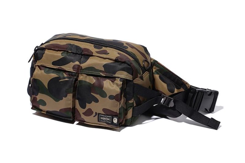 Bape porter 1st on sale camo waist bag