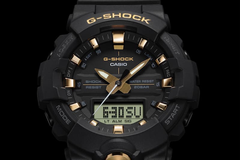 g shock golden colour watch