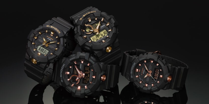 G-SHOCK добавляет роскошную золотую отделку на свои модели GA700 и GA800