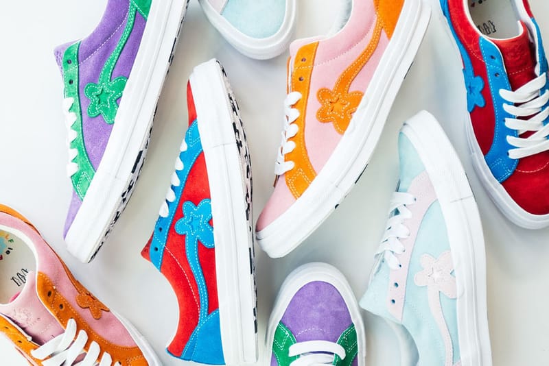 Converse golf le fleur best sale pink orange