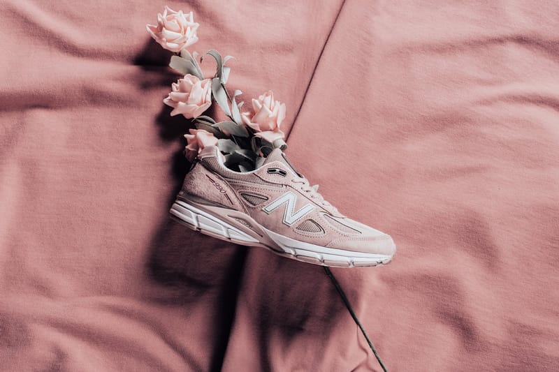 New balance 990v4 store faded rose