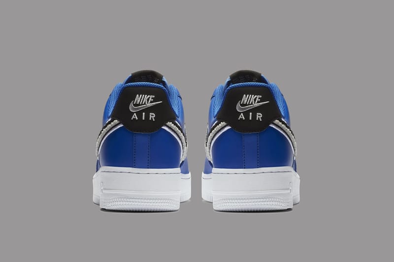 Nike air force 1 low 3d chenille on sale swoosh white red blue