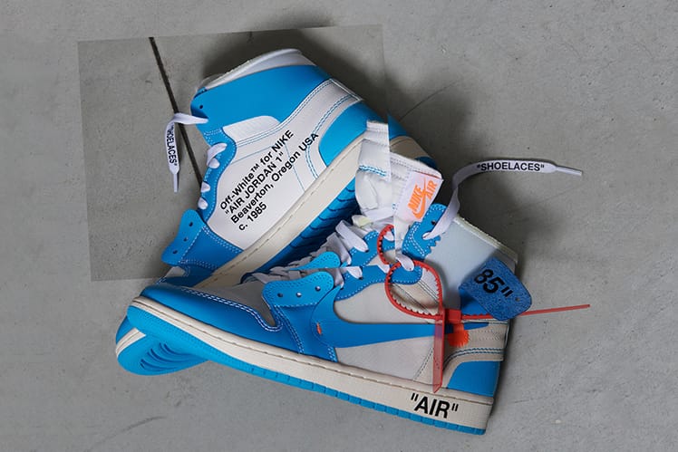 Jordan 1 off white cheap powder blue