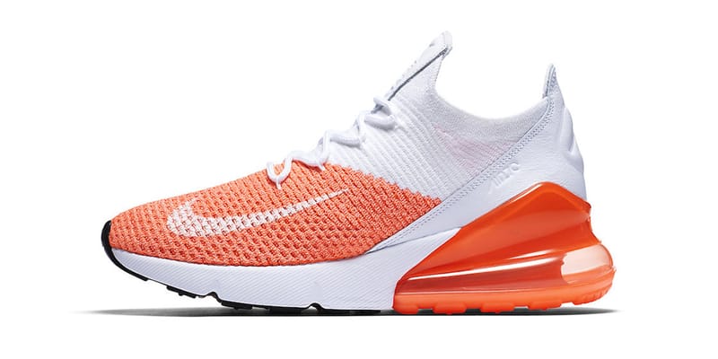 Nike air max blanche best sale et orange