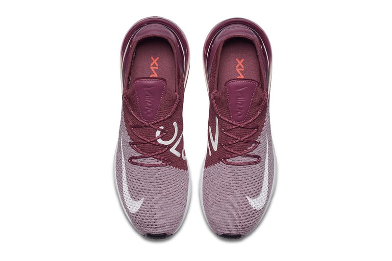 Nike air max 270 flyknit maroon sale