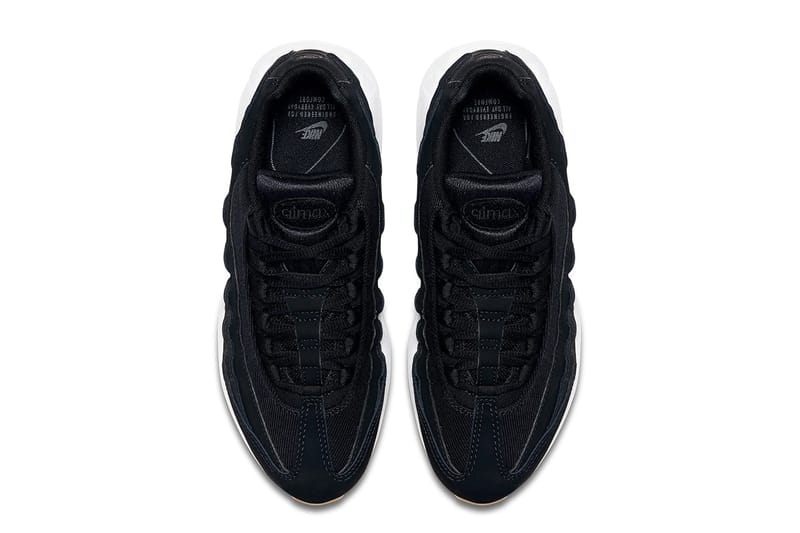 Air max 95 black with store gum sole