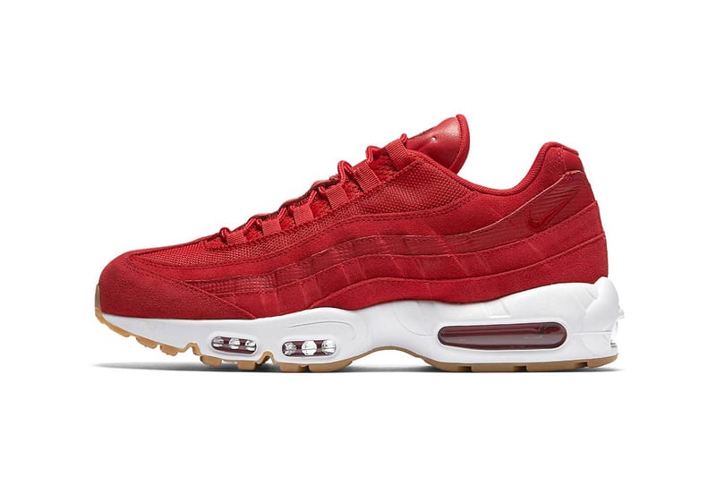 Nike air max 95 black sail hot sale gym red