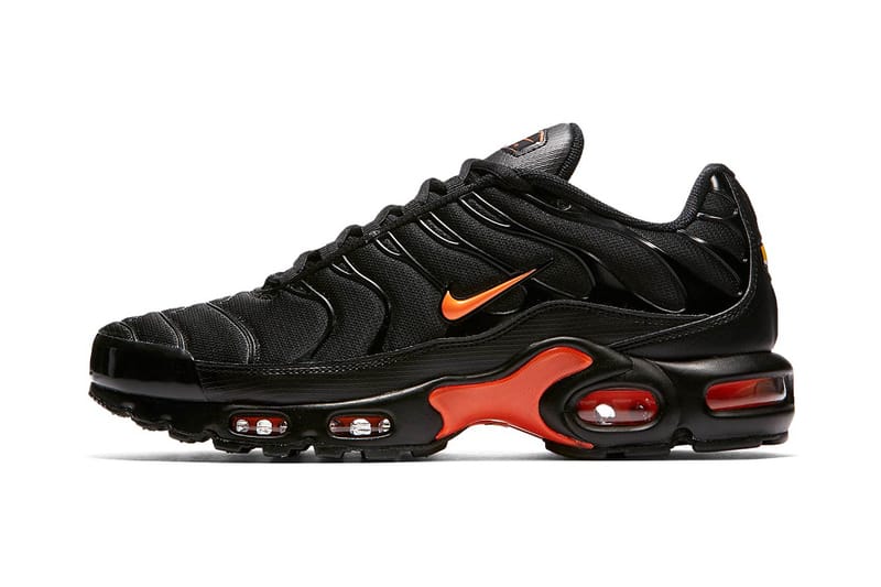 Nike orange and store black sneakers