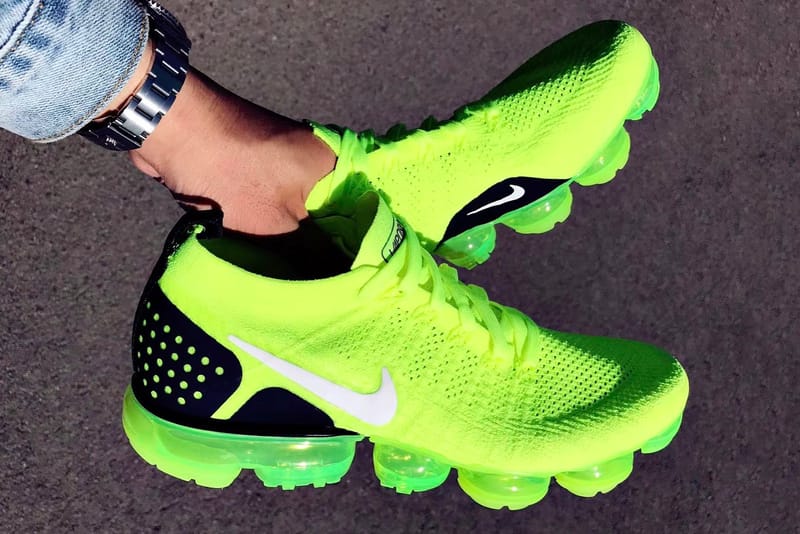 Lime green 2024 vapormax flyknit