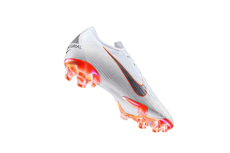 Nike football boots white best sale and orange