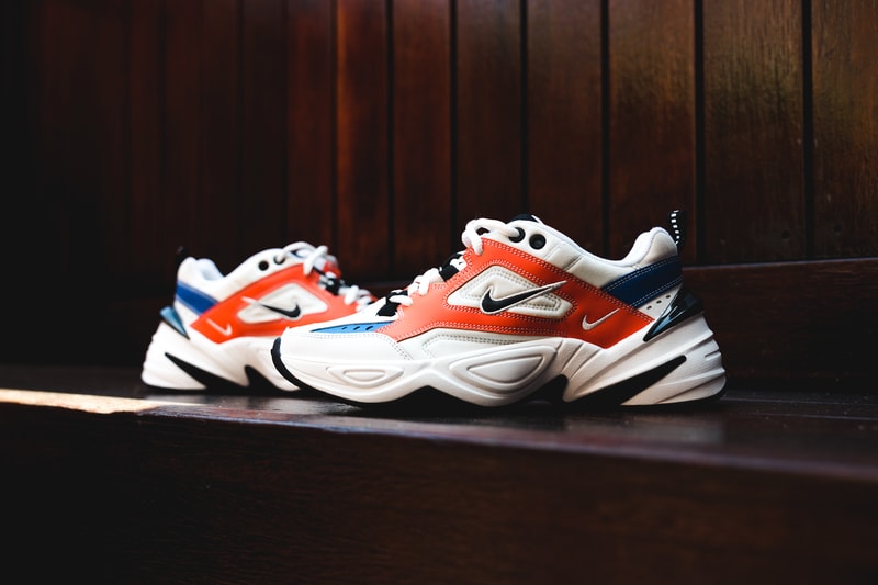 nike m2k tekno black blue red