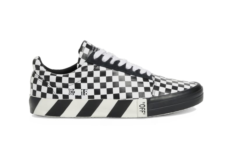 Off white checkered low top clearance sneakers