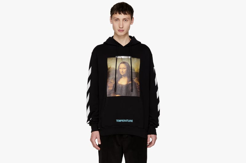 Off white temperature hoodie hotsell