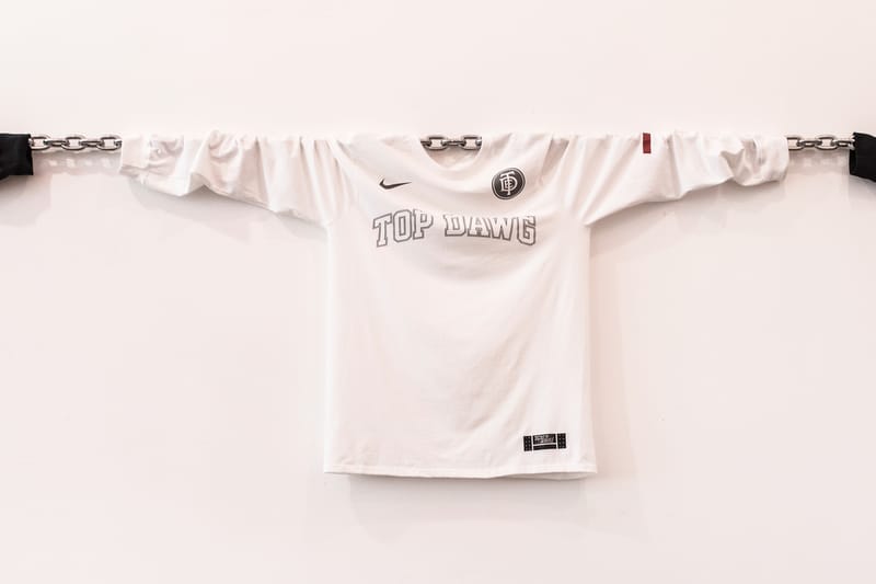 Tde x nike swoosh long sleeve tde on sale white