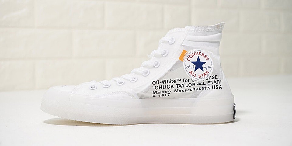 Virgil Abloh x Converse Chuck 70 in White | HYPEBEAST