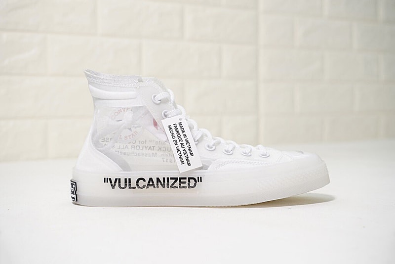 Virgil Abloh X Converse Chuck 70 In White 