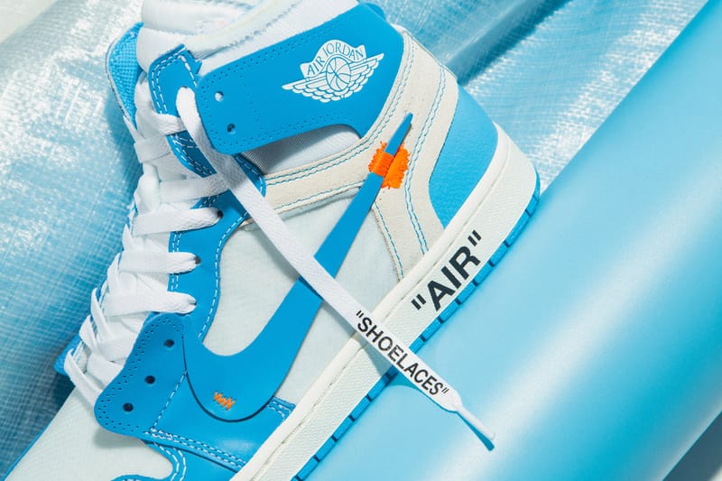 Unc off white shop 1s on feet