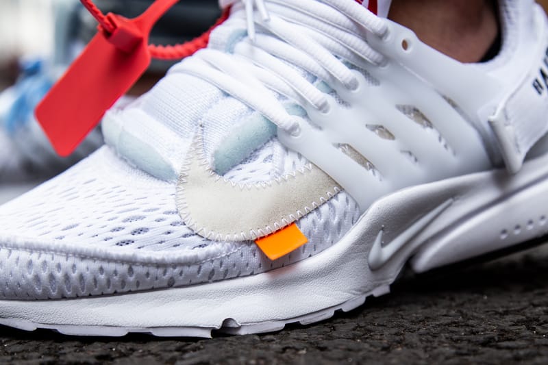 Virgil Abloh x Nike Air Presto White On Foot Hypebeast