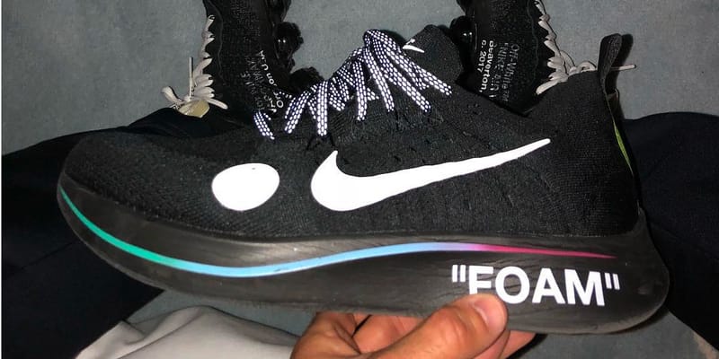 Off white zoom fly mercurial flyknit black best sale